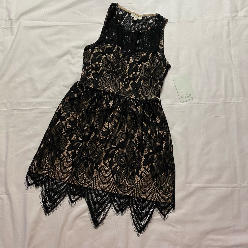 Love, Fire Lace Dress